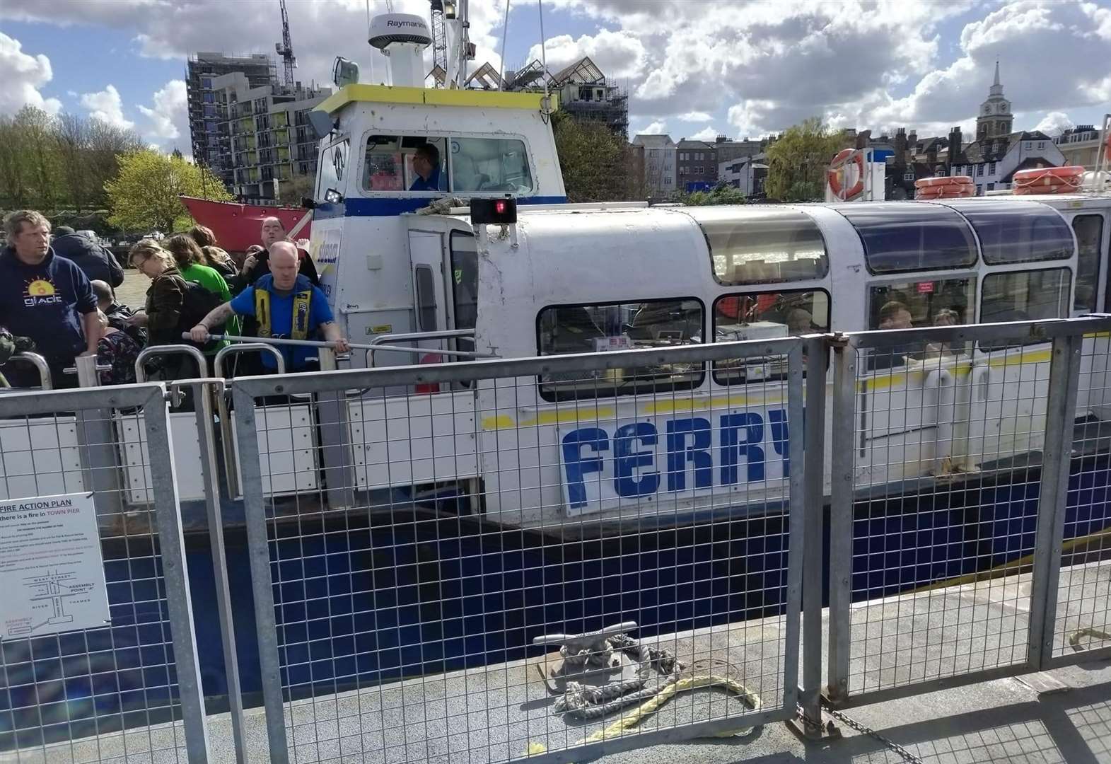 The final day of Gravesend to Tilbury ferry service. Picture: Michael Allen