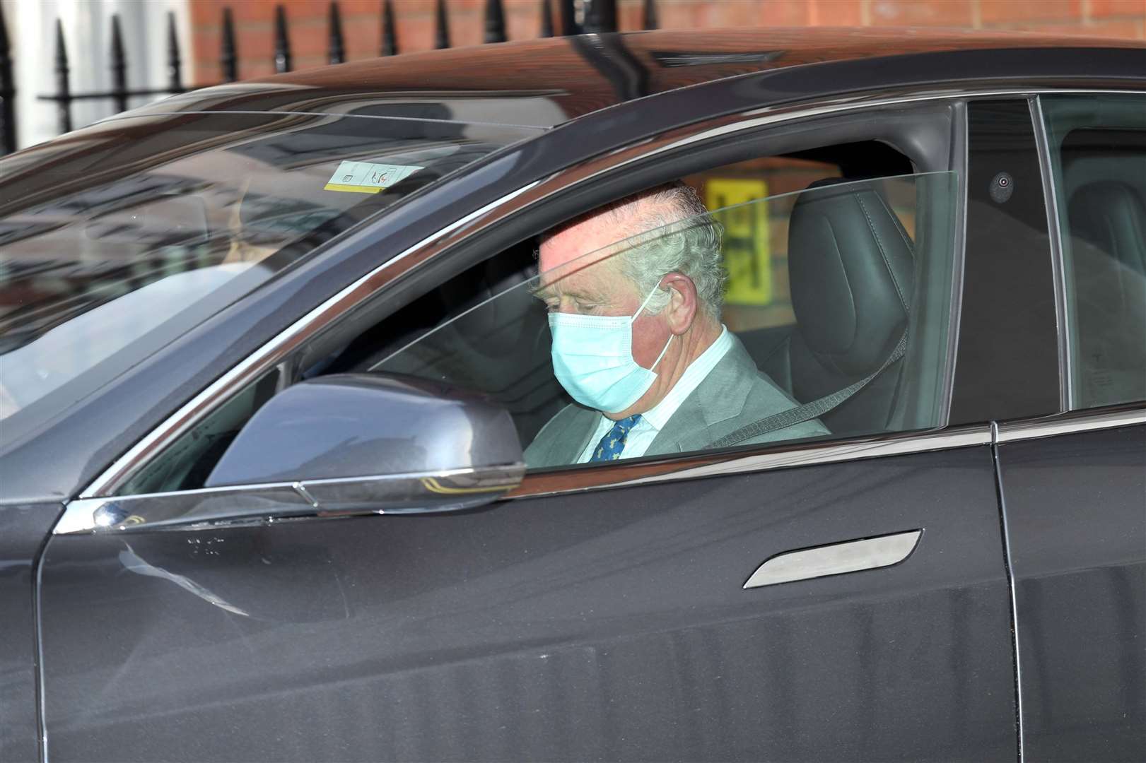 The Prince of Wales leaving the King Edward VII’s Hospital (Dominic Lipinski/PA)