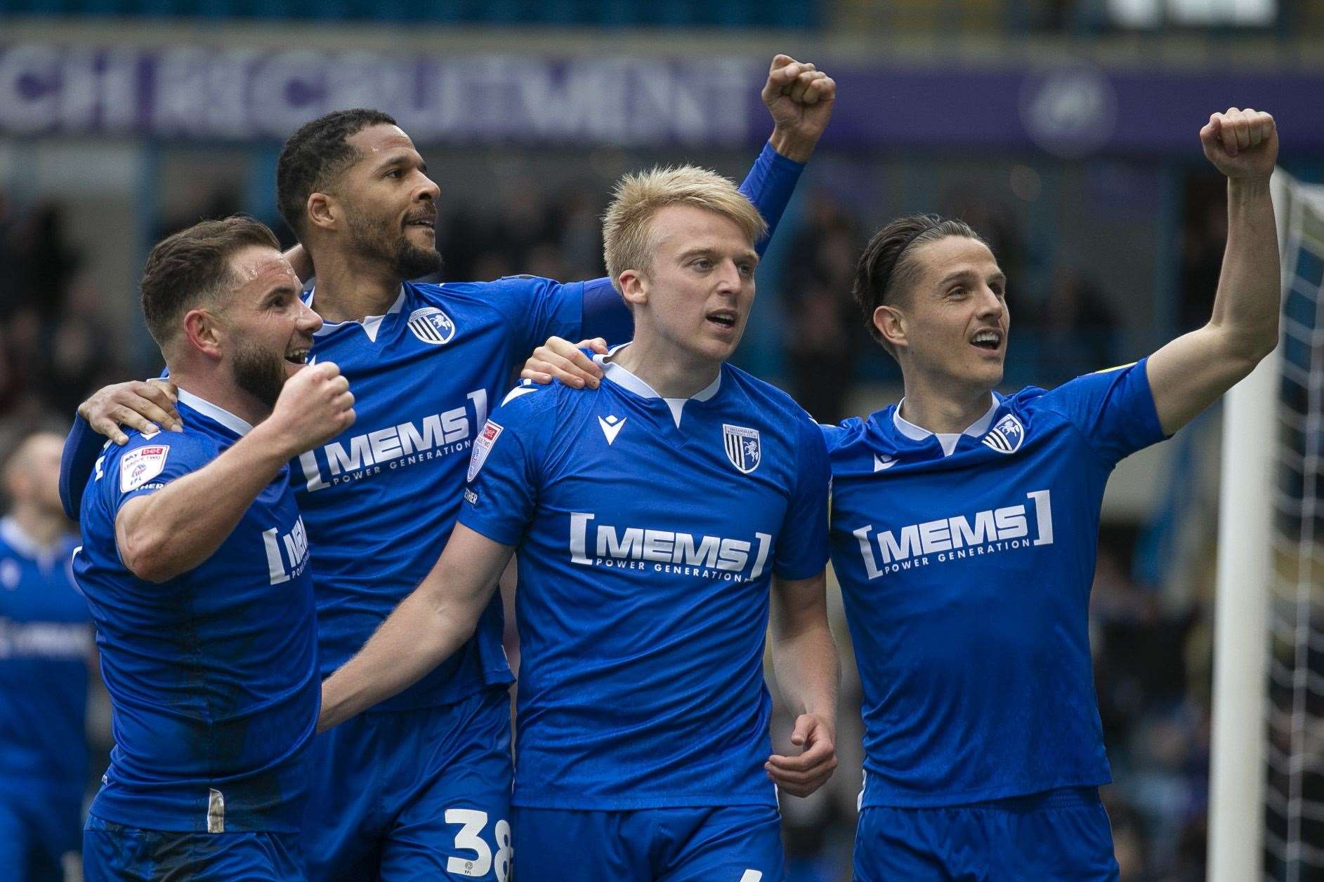 George Lapslie was feeling the effects of a chest infection after putting Gillingham in front against Stockport.