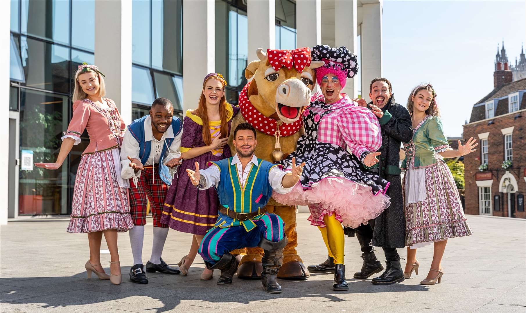 The cast of Jack and the Beanstalk at the Marlowe Theatre