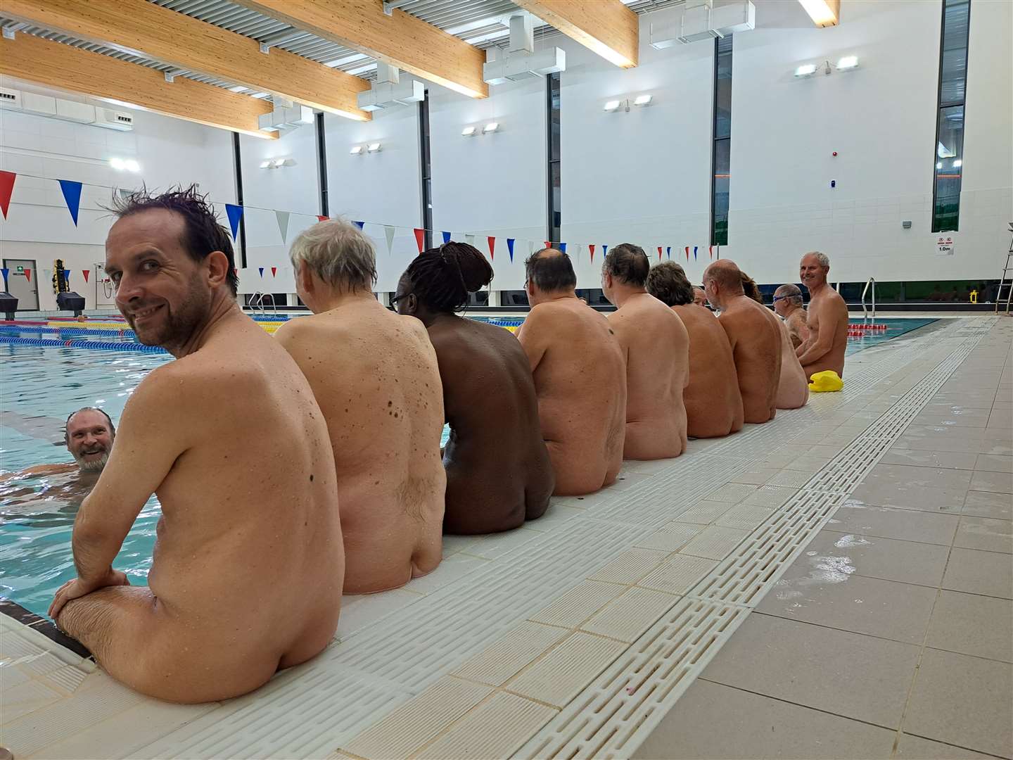 Around 30 people attend Dover Naturist Swim each week