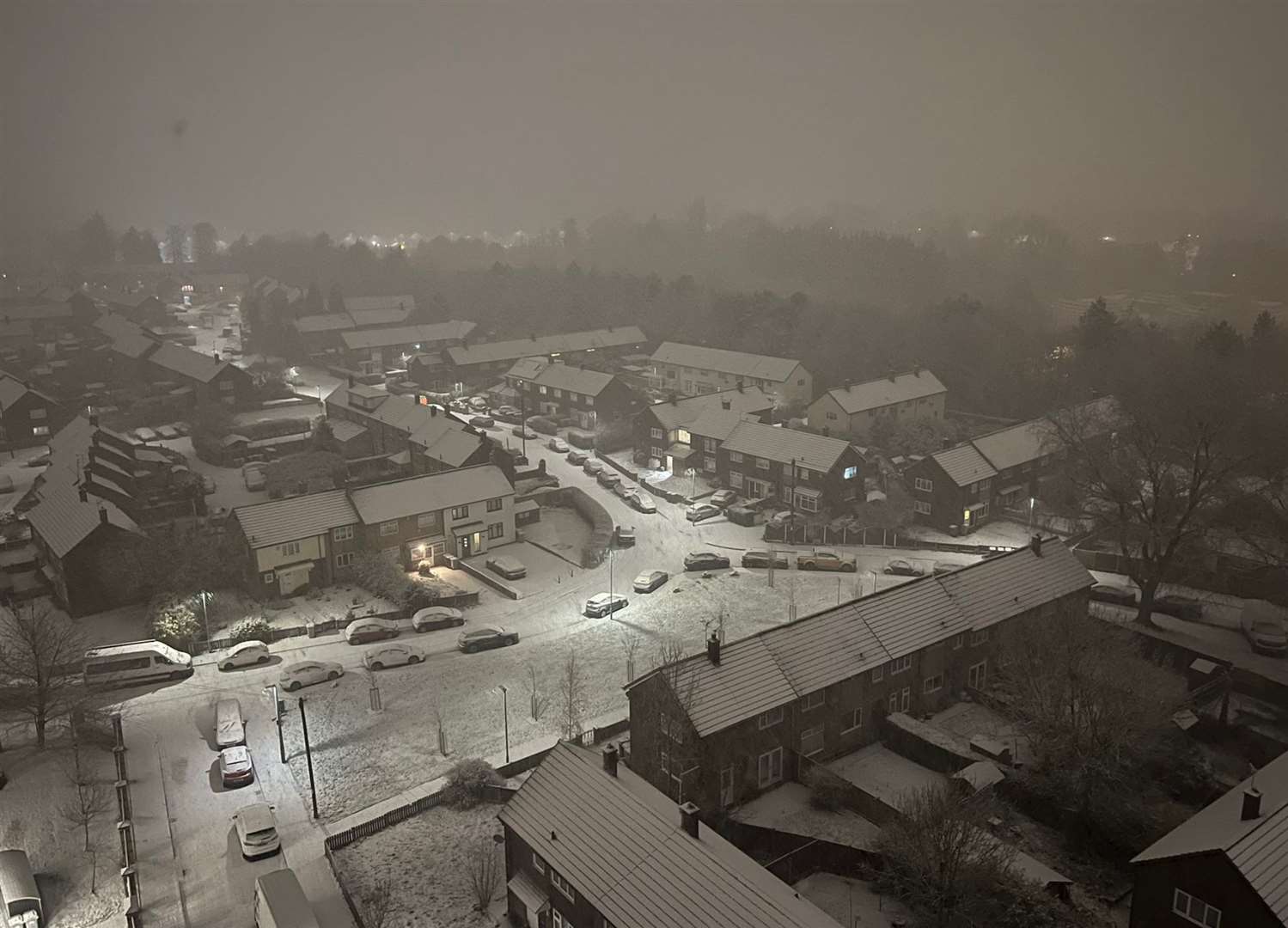 There was more snow in Handforth, Cheshire (@njvphotographee/PA)