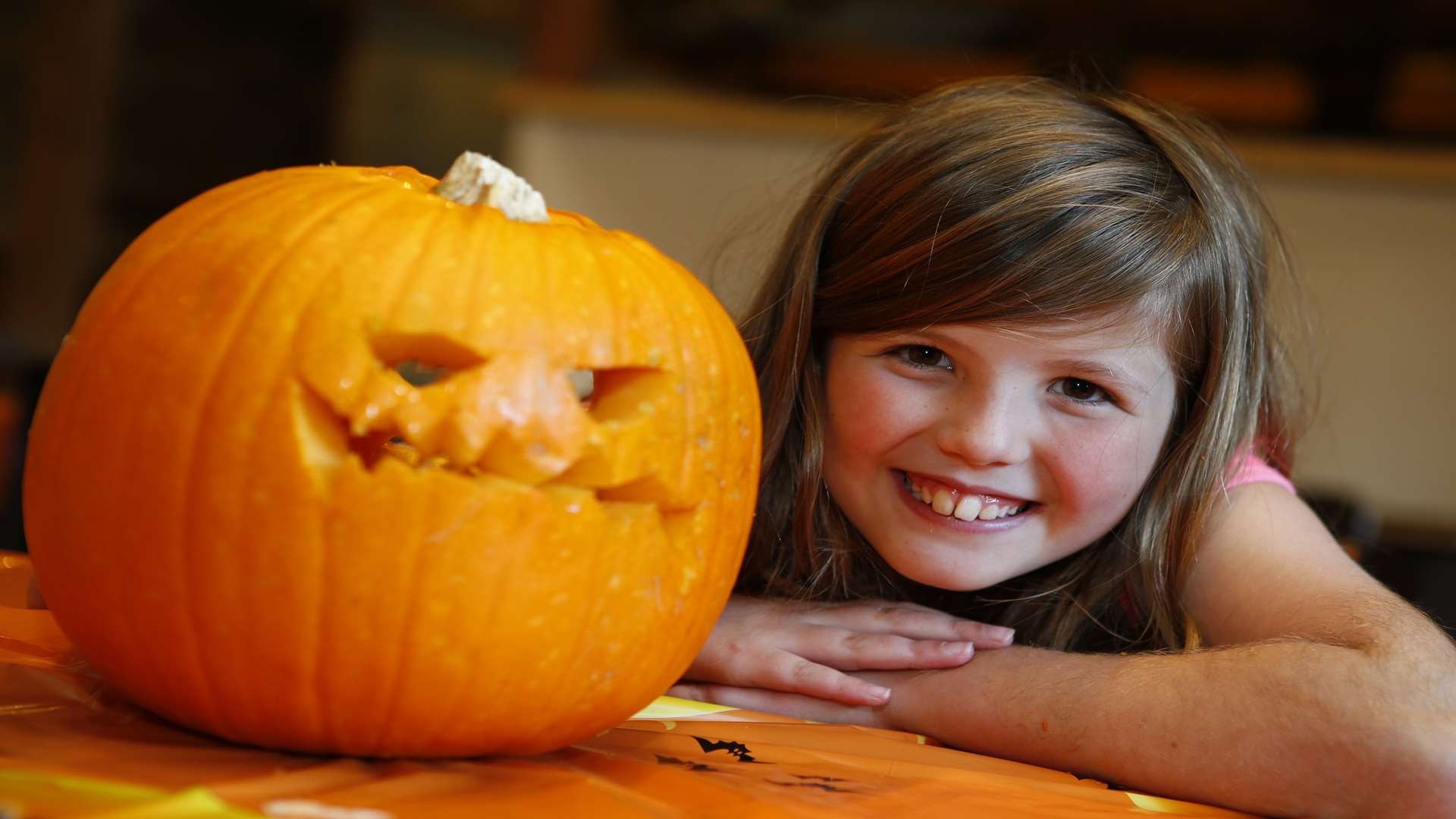 Amber Cox enjoys the Halloween events at Kent Life in Maidstone last year Picture: Andy Jones
