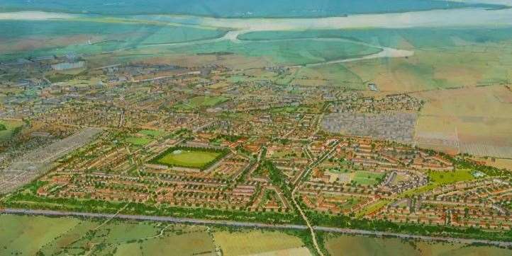 The sprawling development planned by the Duchy of Cornwall