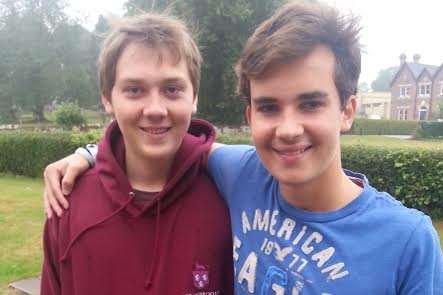 James Foster and Rafael Bertoli-Mitchell from Cranbrook School were pleased with their grades