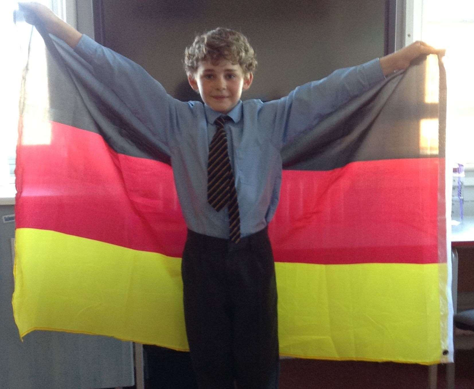 Tommy in Year 5 at Bronte School, Gravesend, achieved first place in the Oxford German Olympiad. Picture: Bronte School