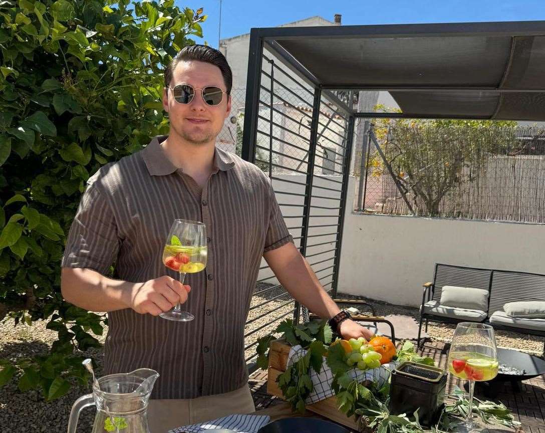 Lee Parry at his home in Valencia .Picture: Lee Parry