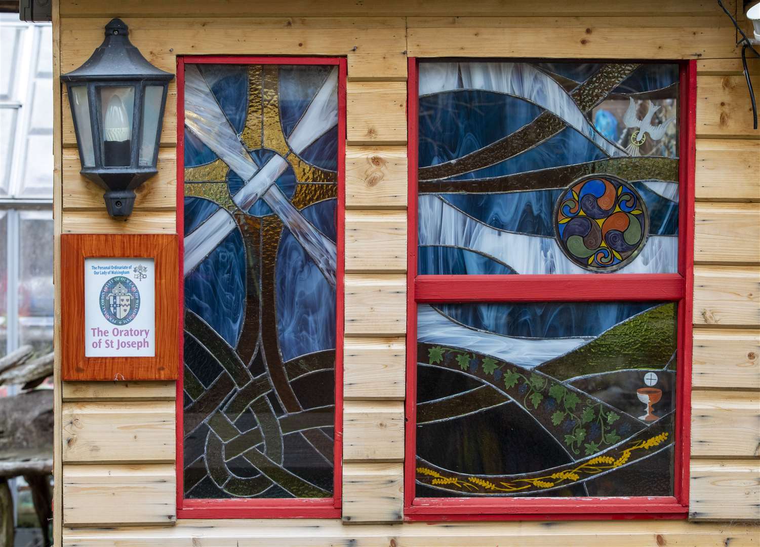 Father Len Black built the Oratory Of St Joseph for the competition (Cuprinol Shed of the Year 2021/PA)