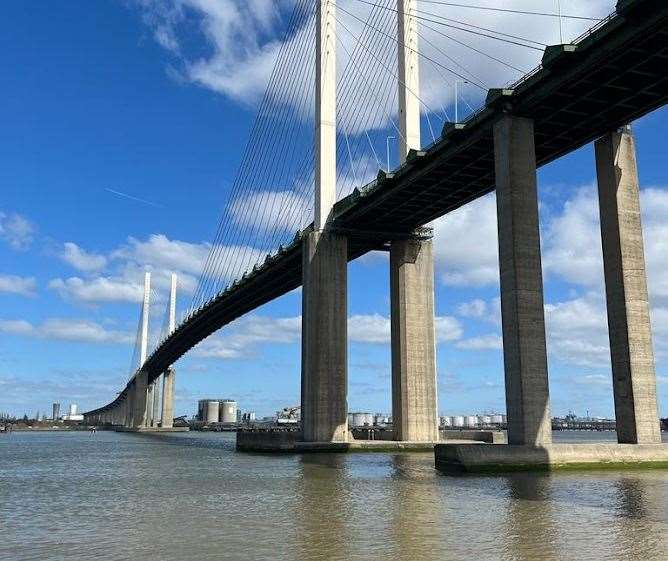 Walking under the Dartford Crossing was an ‘unusual experience’ for the group