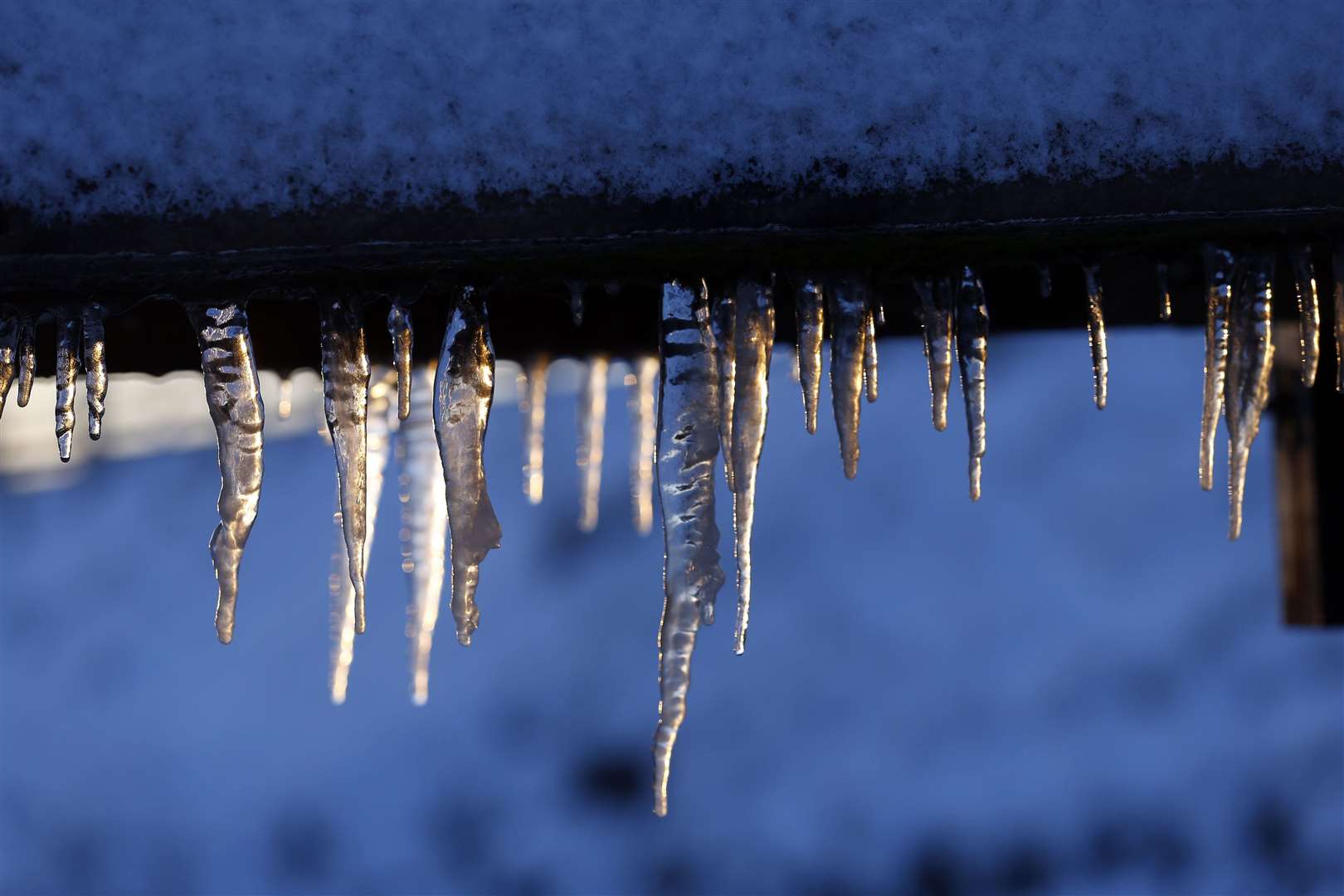 Icicles at Killhope mine in Co Durham (Owen Humphreys/PA)