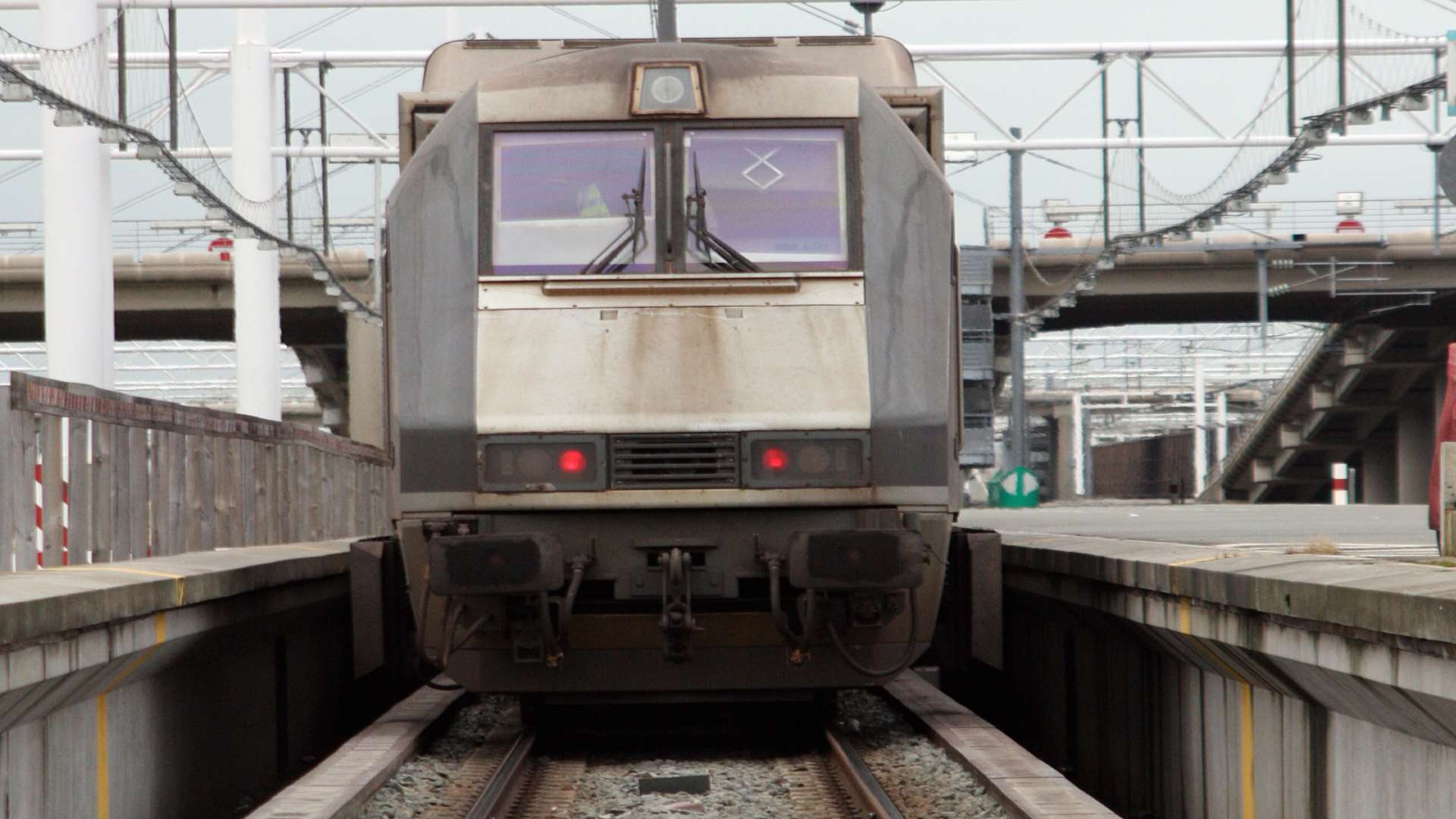 A Eurotunnel train. Stock picture