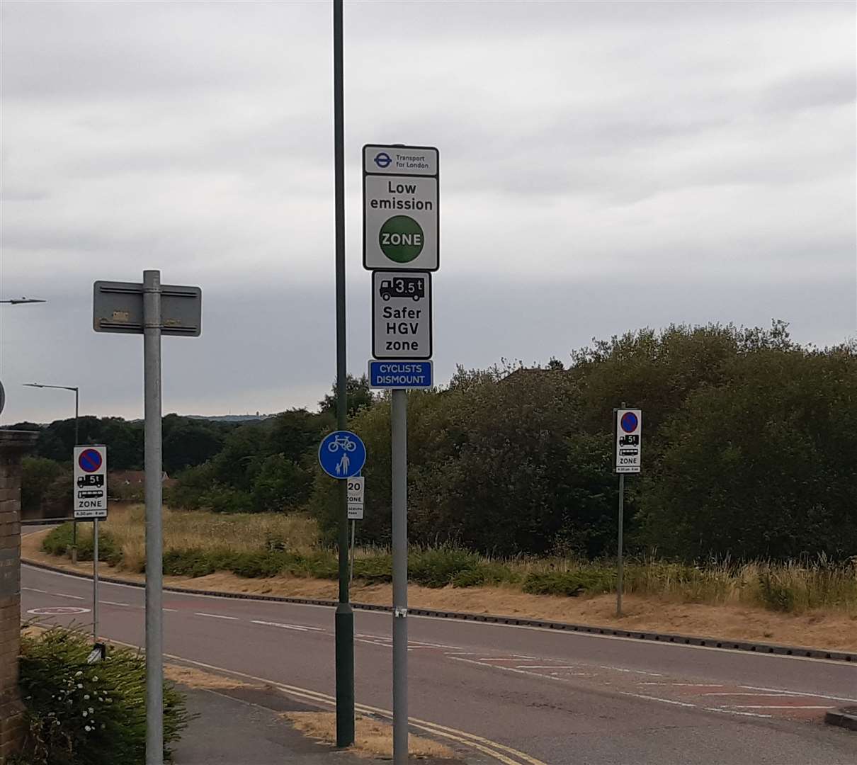 Residents in Bowmans Road, Dartford, live on the border between Kent and London. Photo: Sean Delaney