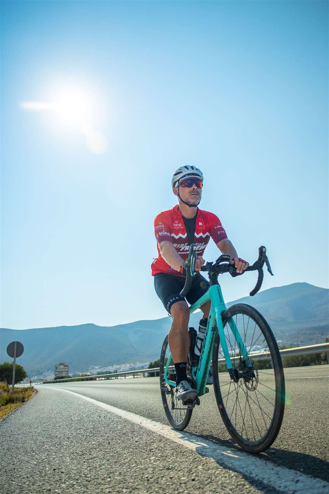 Gordon Miller cycling (James Aubry/PA)