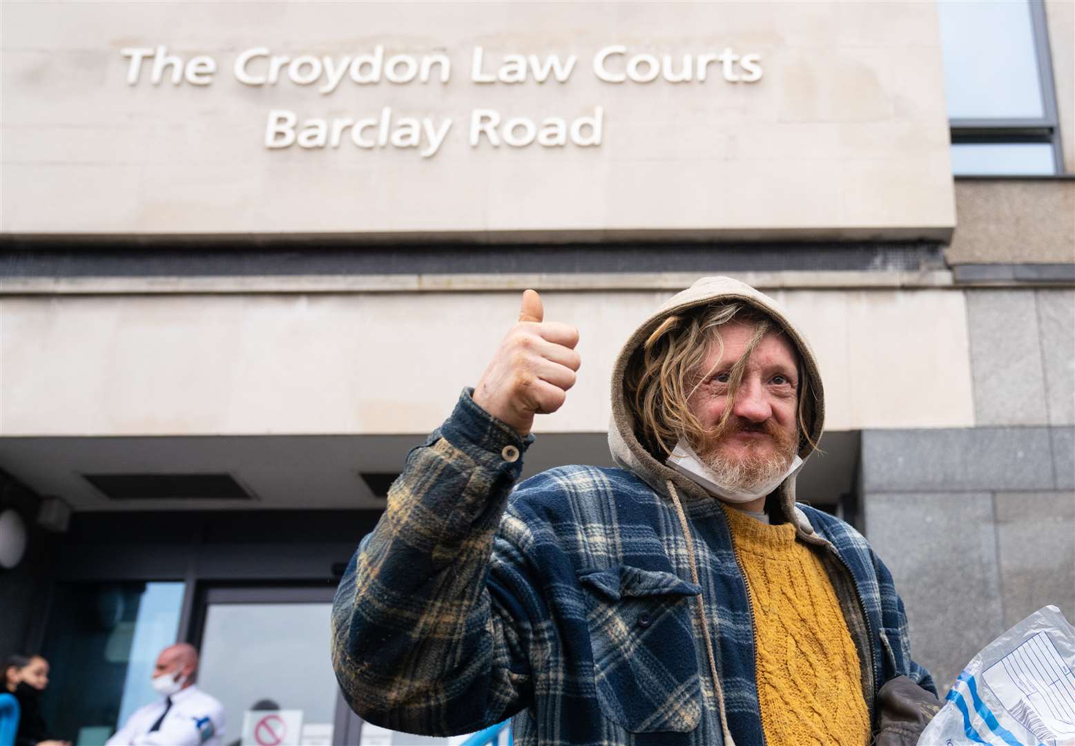 Anti-HS2 protester Scott Breen was arrested at Euston Square Gardens on Monday (Dominic Lipinski/PA).