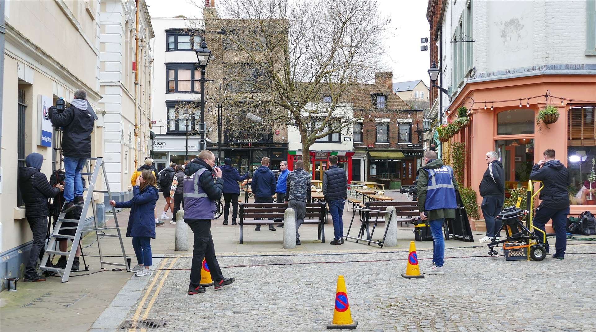 The Eastenders crew have been filming in Margate. Picture: Frank Leppard