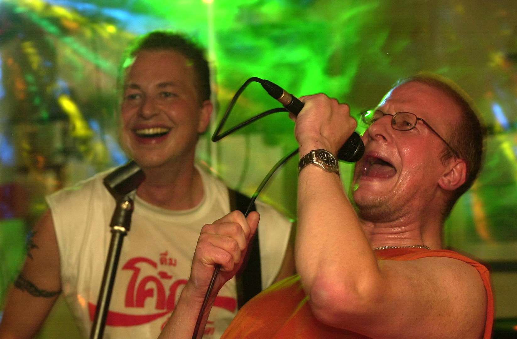 Captain Mildred rocking the Red Lion on Christmas Eve 2003. Picture: Phil Houghton