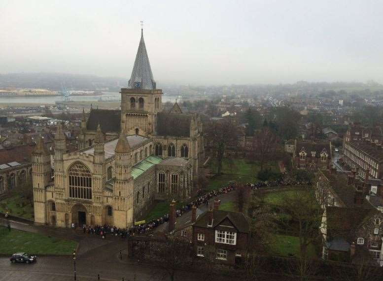 Hundreds queued to be on the Flog It! show. Picture: Upnor Castle