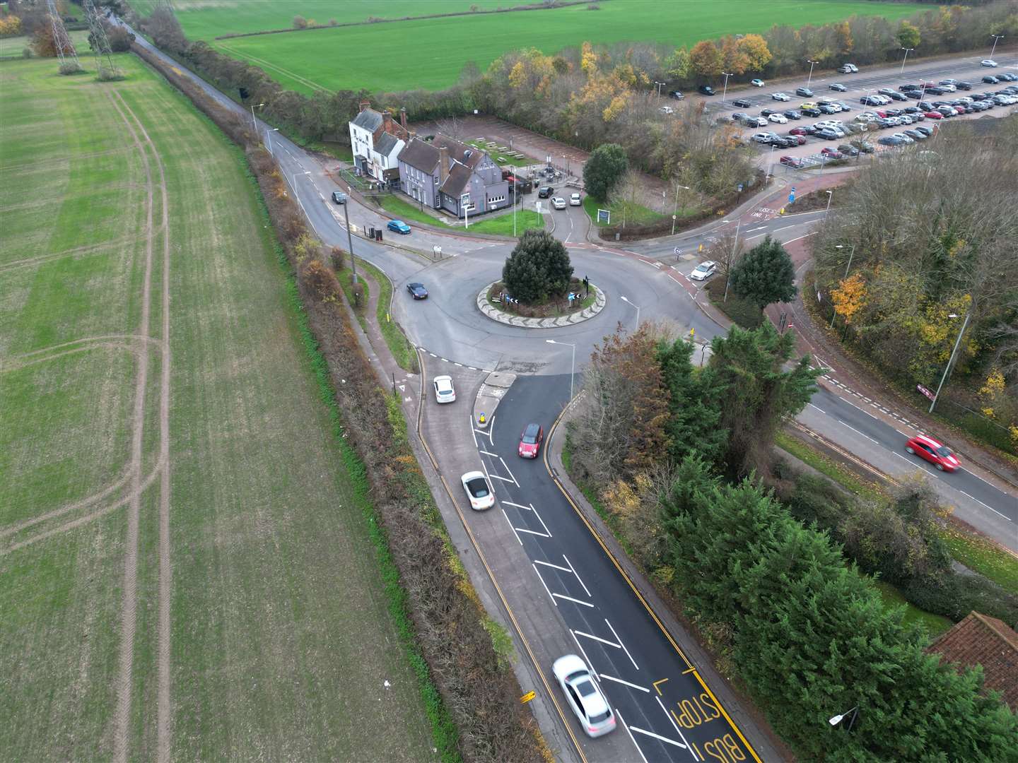 The car crashed at 4.20am on Saturday Picture: Barry Goodwin.