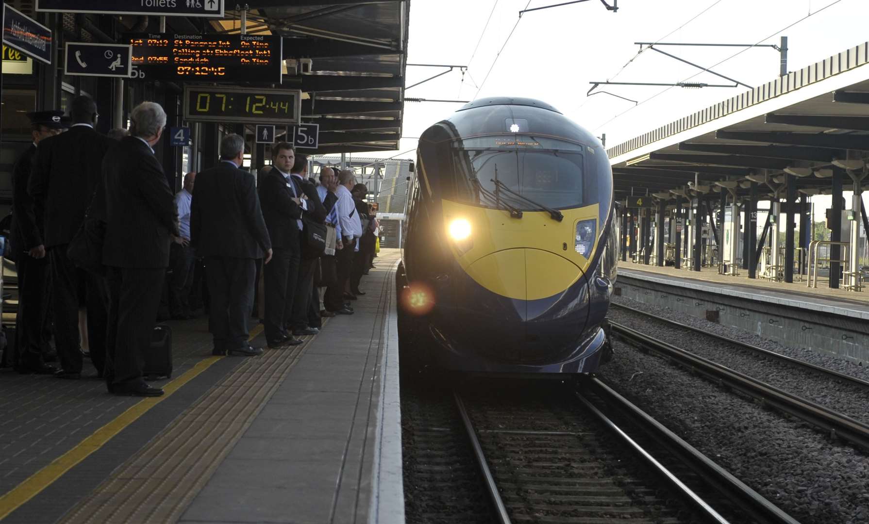 Eurostar previously stopped at Ashford International station. Picture: Barry Goodwin