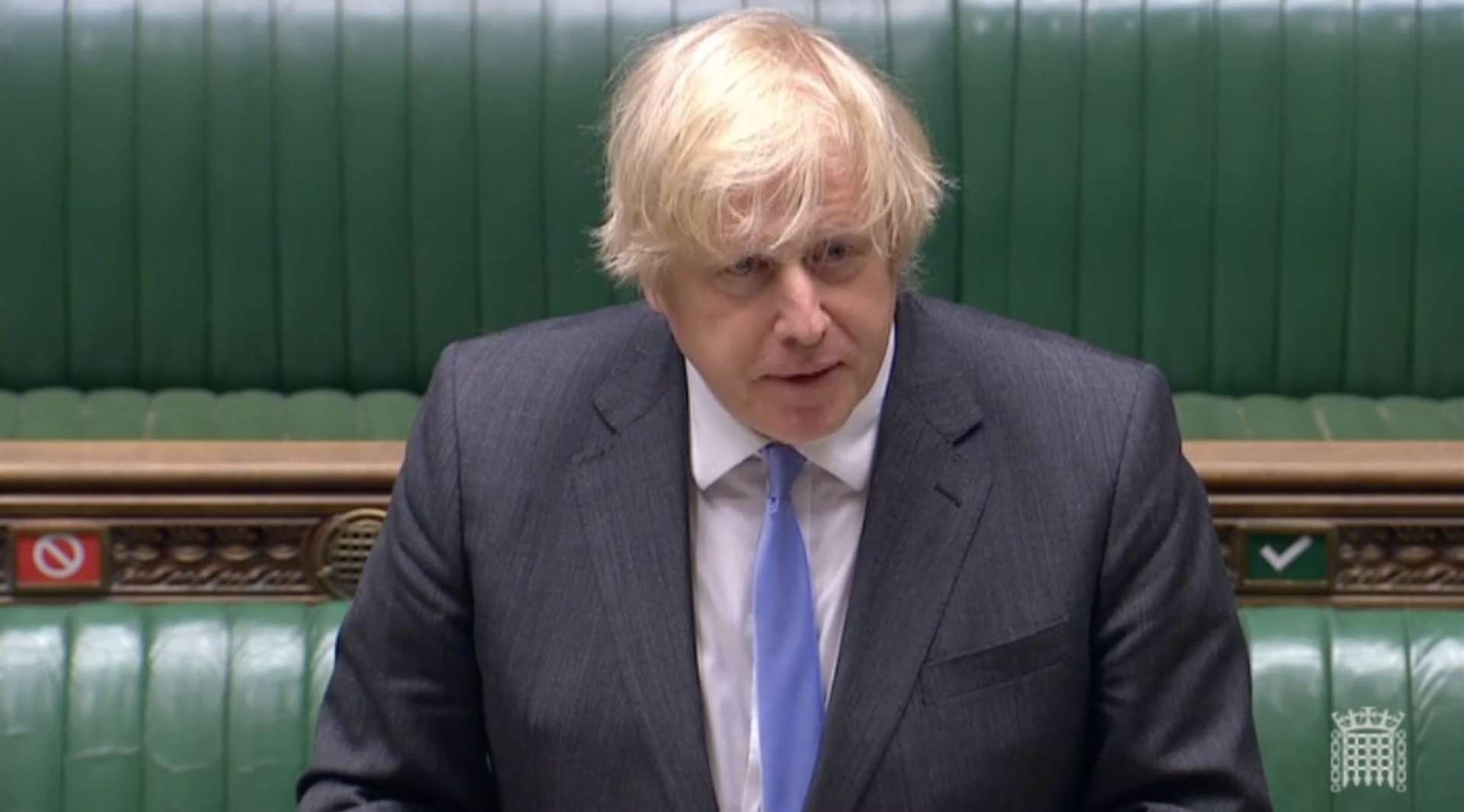 Boris Johnson, the prime minister, addresses the House of Commons on relaxing coronavirus lockdown rules
