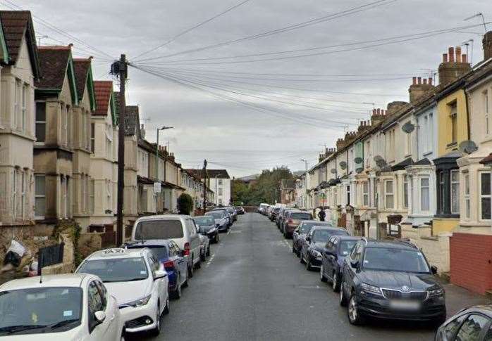 Police were called to a disturbance in Trinity Road, Gillingham. Photo: Google