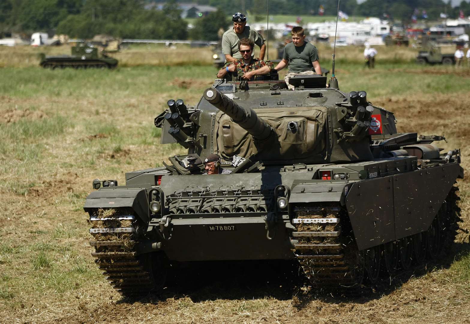 Tanks for the memories... Folkestone Racecourse hosted the War and Peace Revival between 2013 and 2016. Picture: Matt Bristow