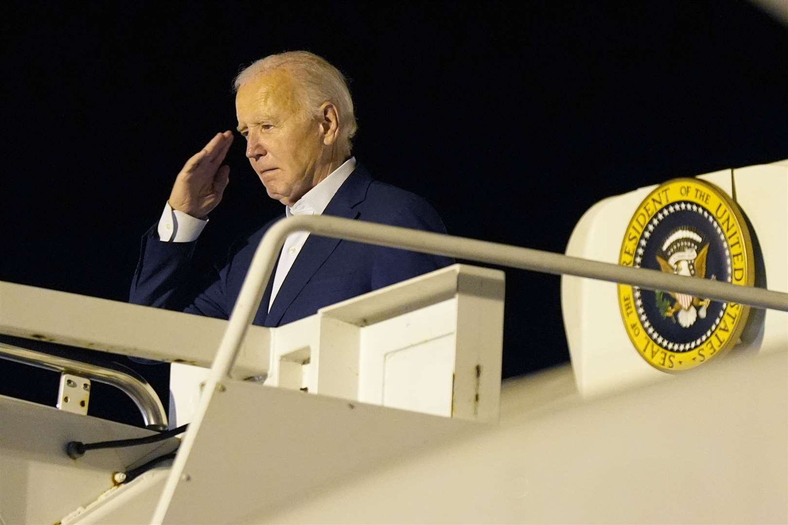 President Joe Biden returned to Washington after the attempted assassination of Donald Trump (Manuel Balce Ceneta/AP)