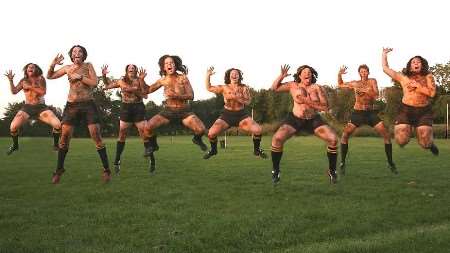 Members of the senior women’s rugby team at Canterbury. Picture: ALEXA KENT