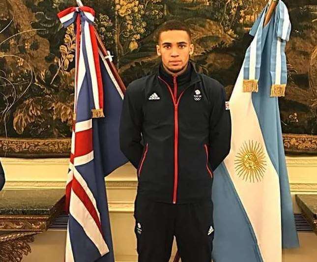 Karol Itauma in Buenos Aires, Argentina, at opening ceremony of the Youth Olympics