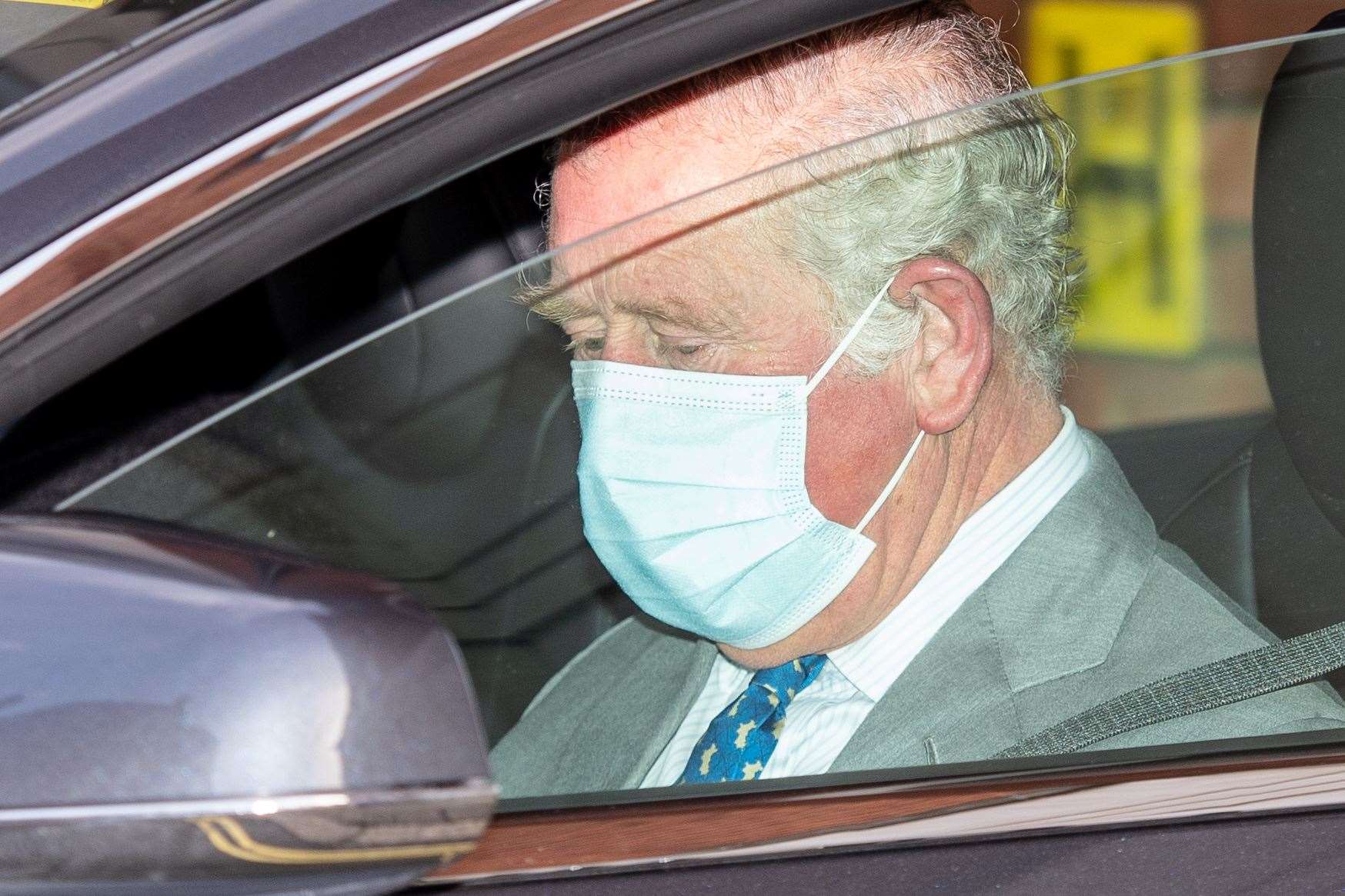 The Prince of Wales spent around half an hour with his father at King Edward VII’s Hospital (Dominic Lipinski/PA)