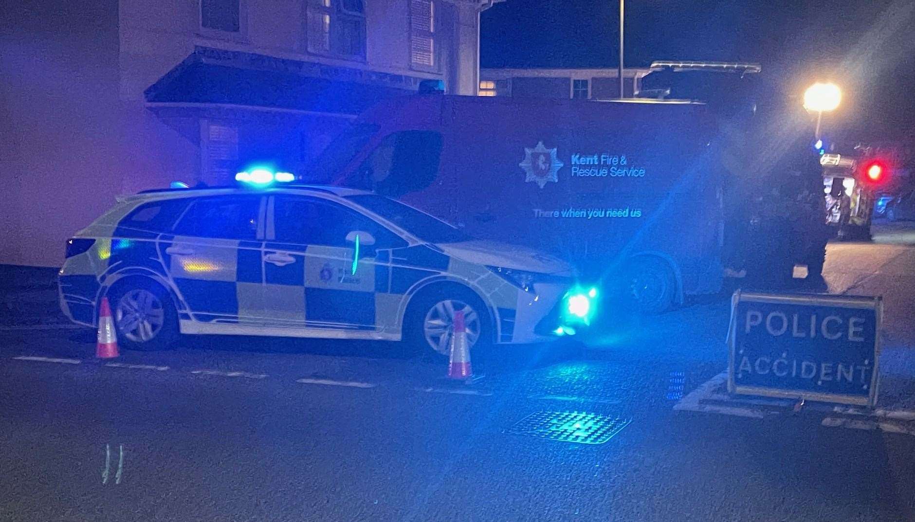 A van crashed into a house in Adisham Green, Kemsley. Picture: Joe Crossley