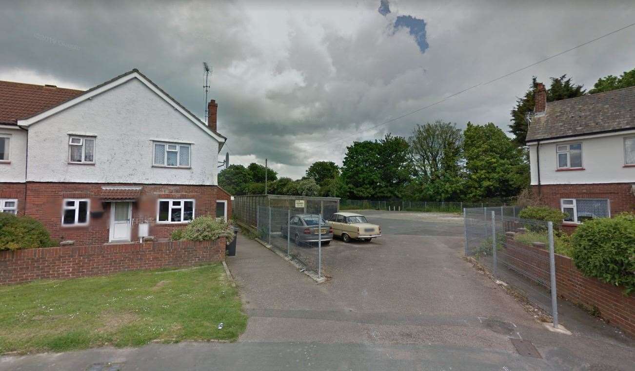 The existing garages in Stockdale Gardens will be demolished to make way for the new flats Picture: Google Maps
