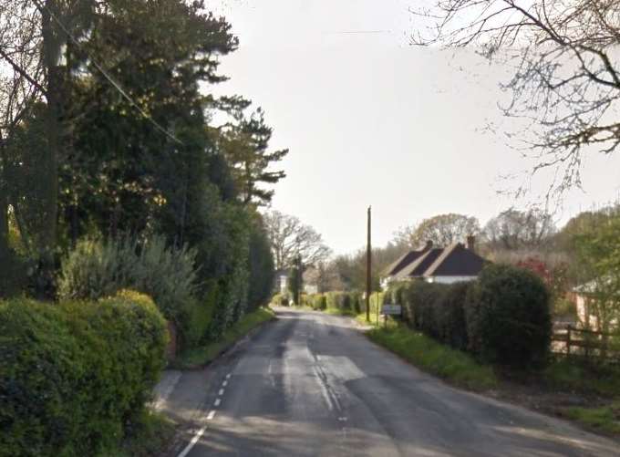 The crash happened in Old London Road, Knockholt. Picture: Google.