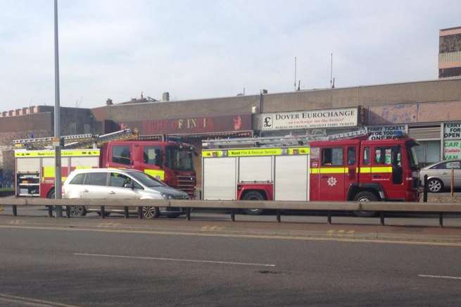 Emergency services flee to Townwall Street - picture uploaded by Becky Goodwin