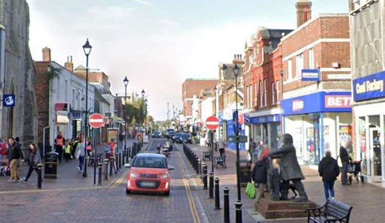 Businesses in Sittingbourne High Street are concerned about the rise in anti-social behaviour. Picture: Google