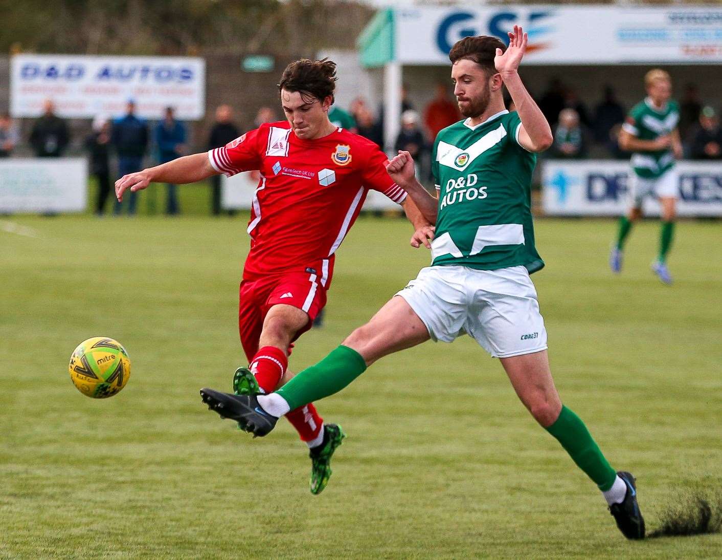 Gus Barnes impressed for Whitstable in their defeat against Ashford last weekend. Picture: Les Biggs