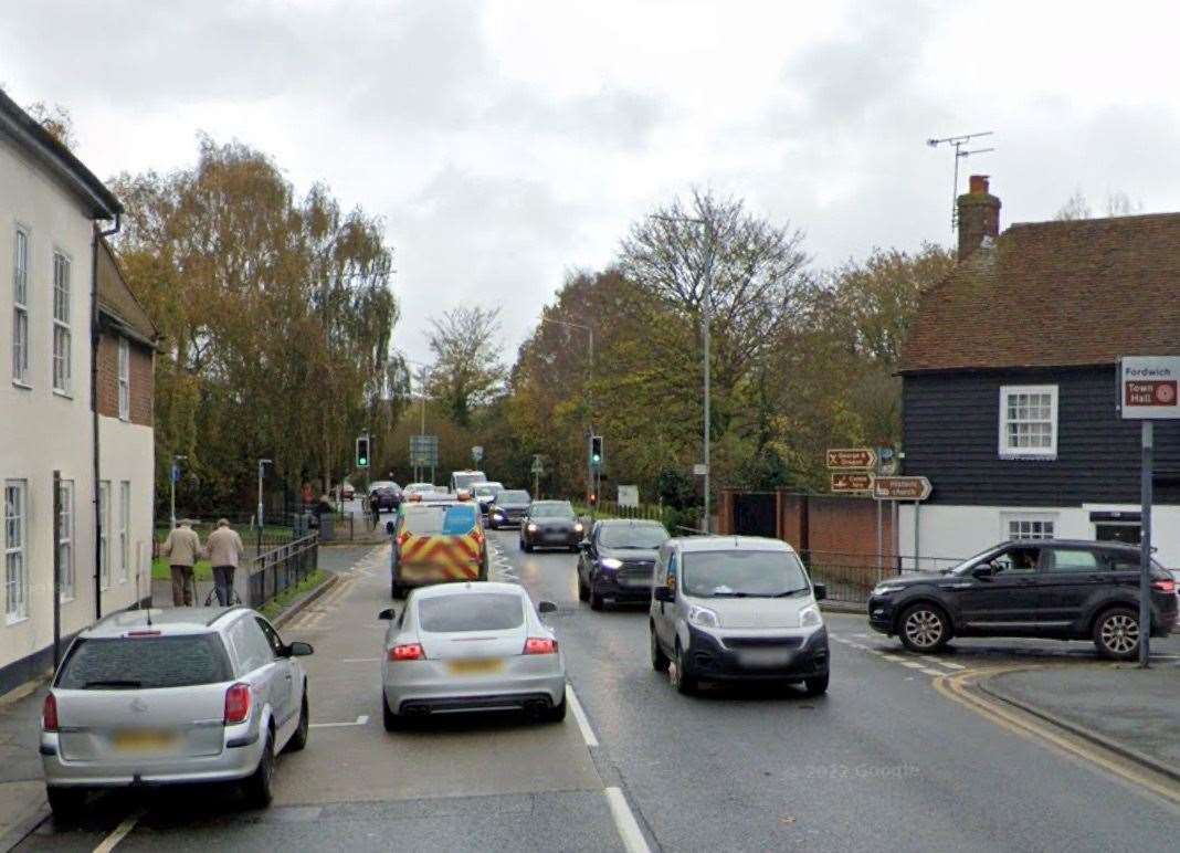 There were delays along Fordwich Road in Sturry and A28 Mill Road due to a crash. Picture: Google