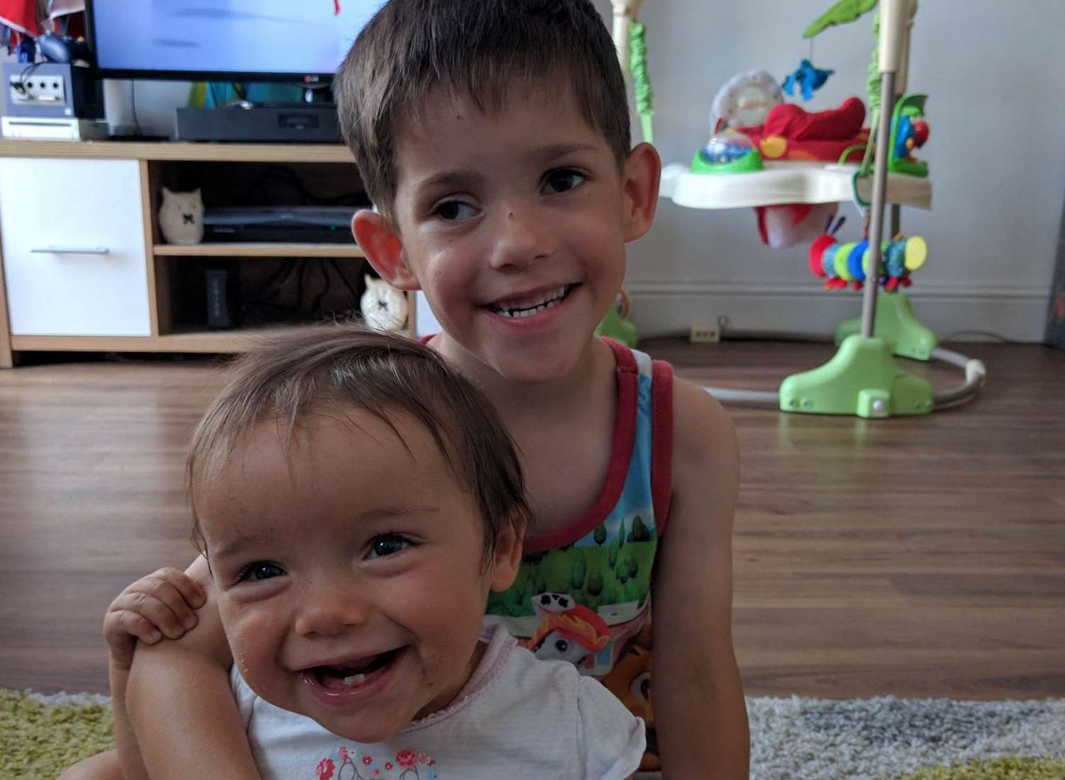 Logan and his sister Ava-Lily