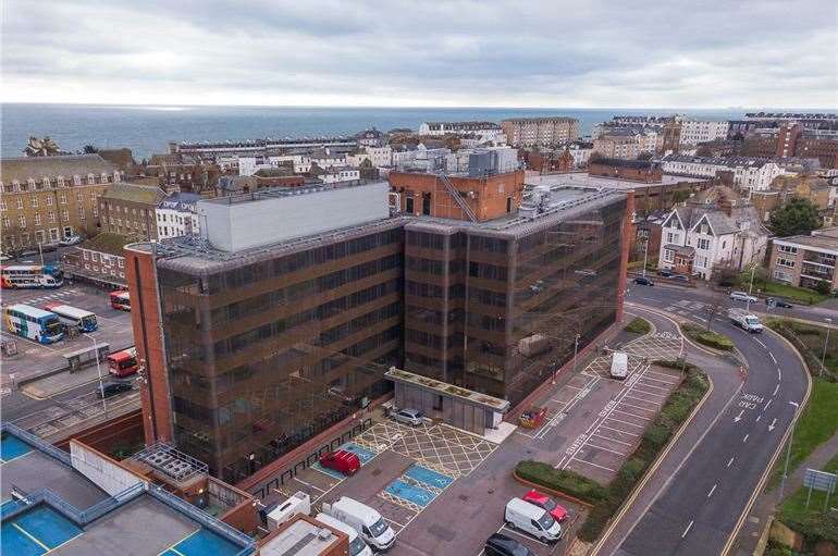 A rare chance has arisen to see inside the landmark former Saga building in Folkestone. Pictures courtesy Rightmove