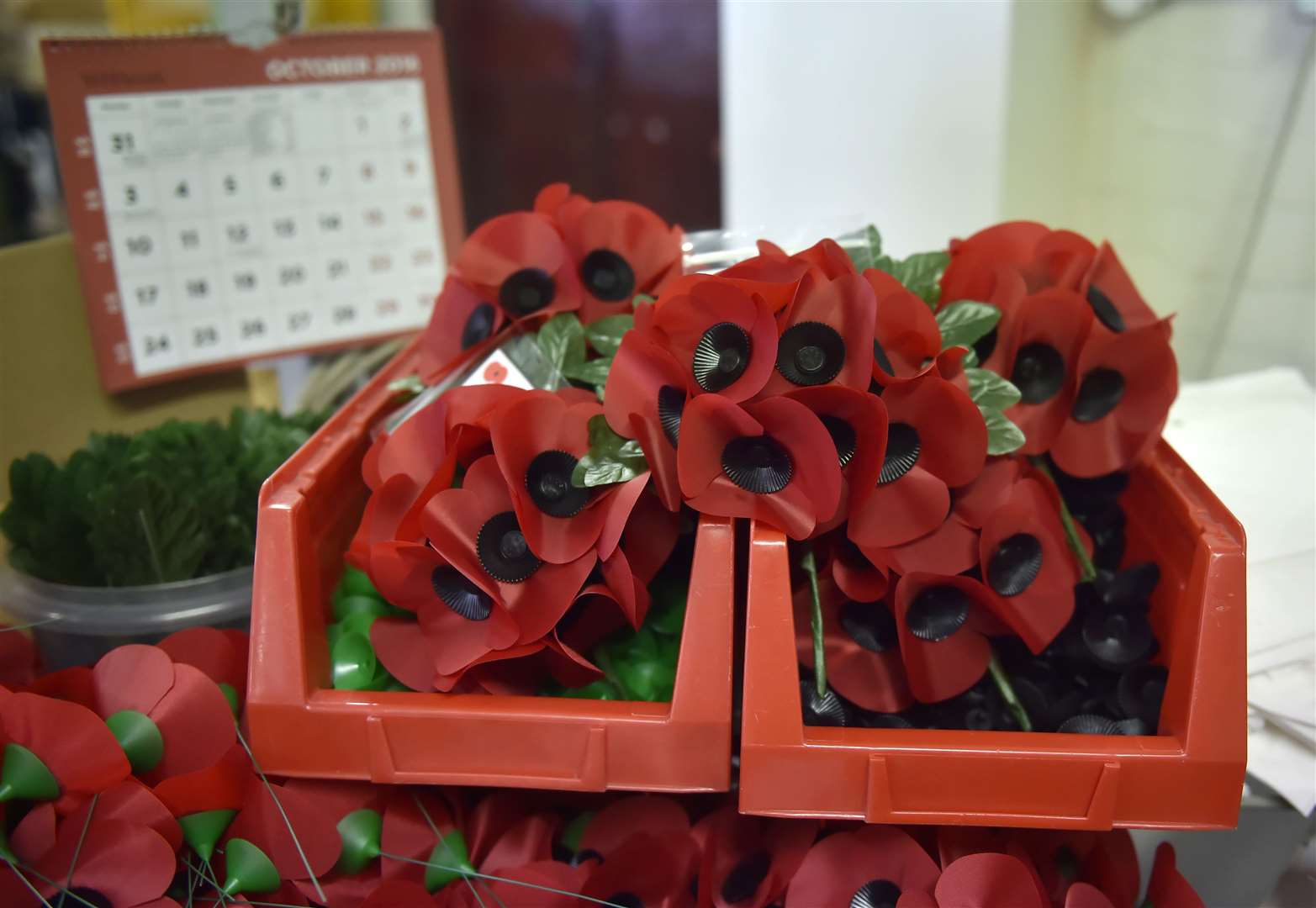 Poppies are a fundraising tool for the Royal British Legion and are worn by Britons every year in the weeks leading up to Armistice Day (Hannah McKay/PA)