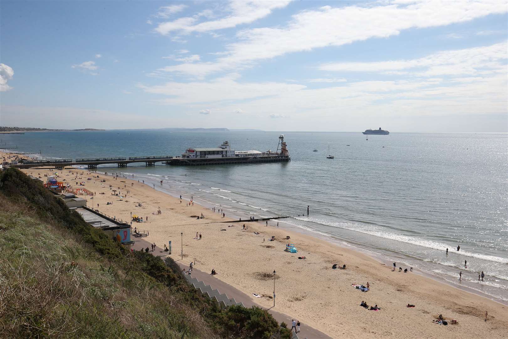 … although it was much quieter than during the heatwave earlier in the month (Jonathan Brady/PA)