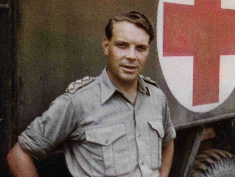 Dr Dawes when he was an army medic