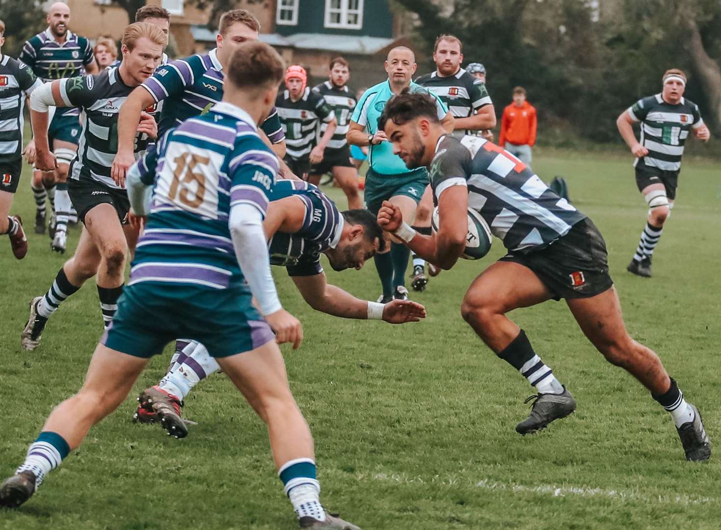 Zac Filmer shows intent for Gravesend at Old Tiffinians. Picture: JP_Photographeruk