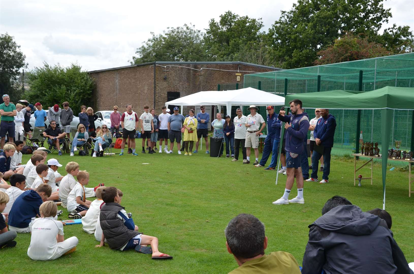 Kent women's coach David Hathrill at the Cowdrey CC Junior Presentation Day