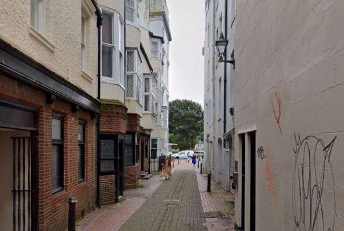 A duo has been charged after a 19-year-old was reportedly raped in Steine Lane, Brighton. Picture: Google