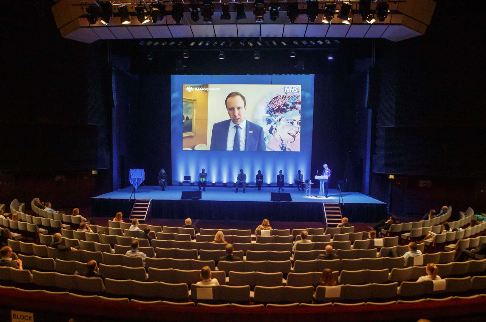 Health Secretary Matt Hancock addresses the opening (Danny Lawson/PA)