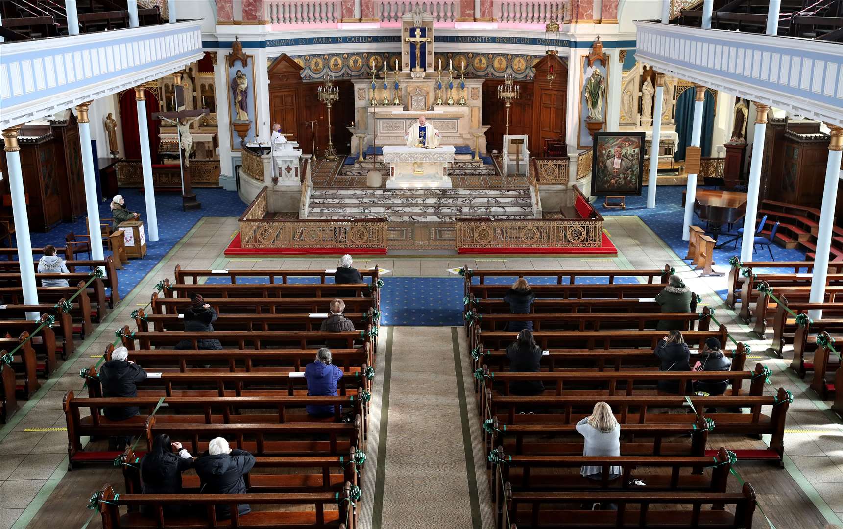 Worshippers have returned to church for services following the legal ruling (Andrew Milligan/PA)