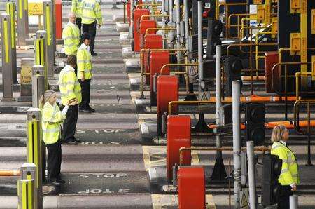 Barriers lifted at the Dartford Crossing during the EDF blackout