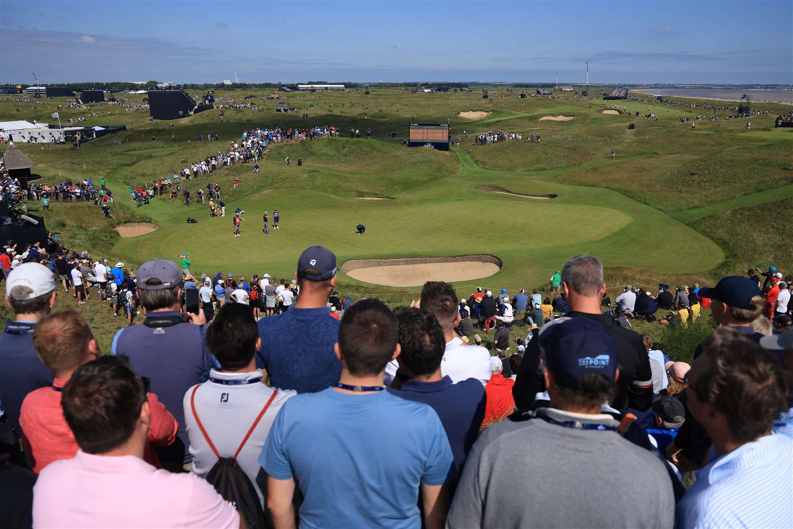 Jordan Speith of United States putts on the 6th green during Day One of The 149th Open at Royal St George's Golf Club. Photo by Matthew Lewis/R&A/R&A via Getty Images