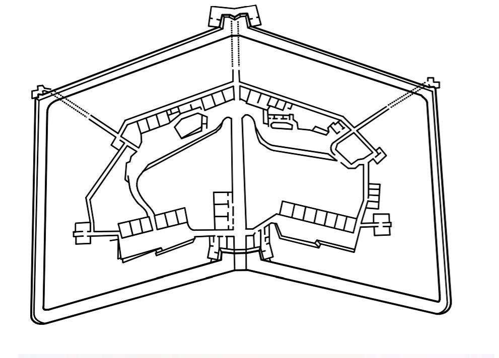 The plan of the design of Fort Horsted. Picture: www.victorianforts.co.uk